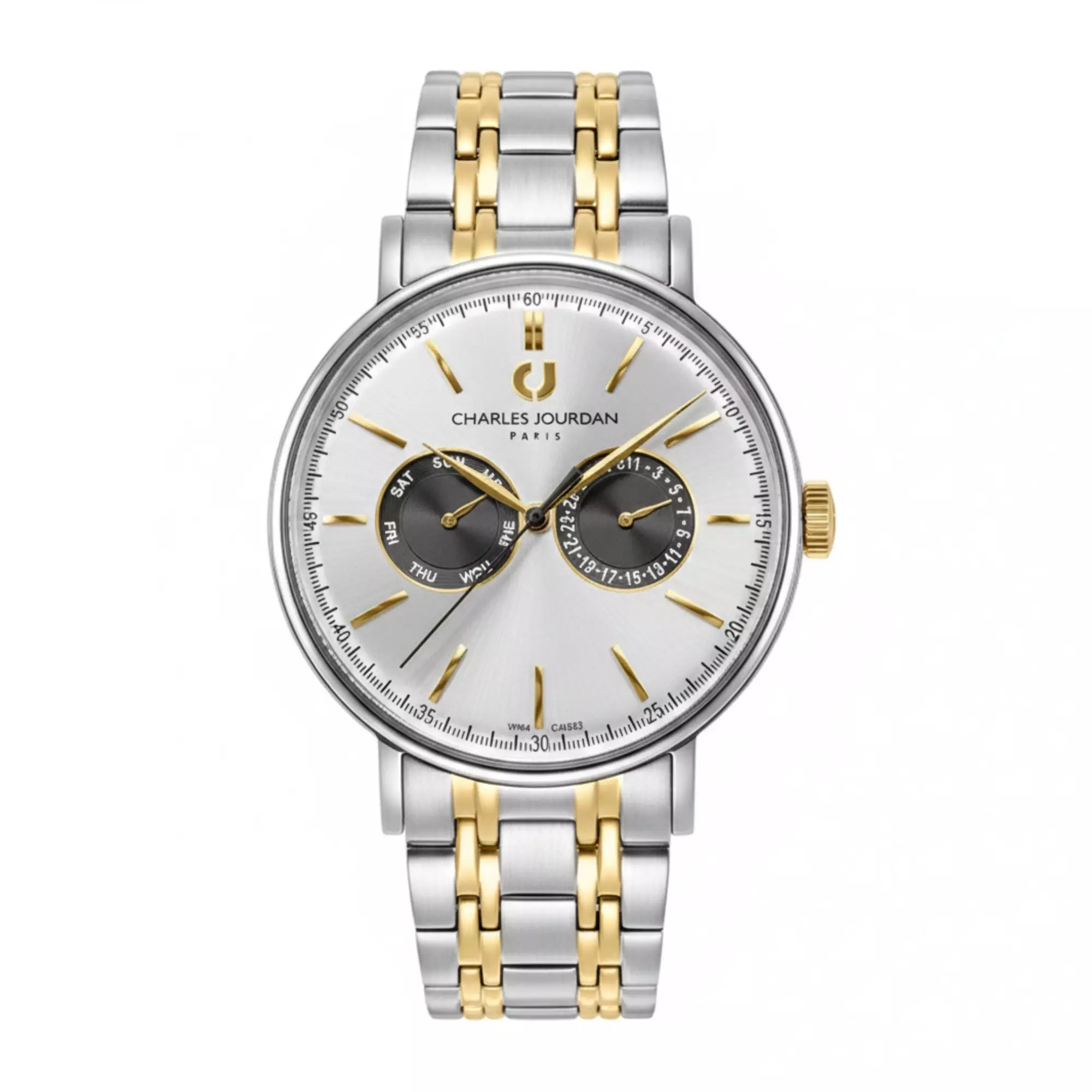 Charles Jourdan CJ1052-1122M - Jam Tangan Pria - Silver Gold