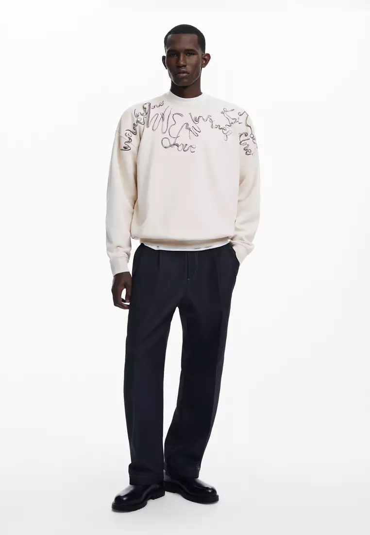 Embroidered sweatshirt