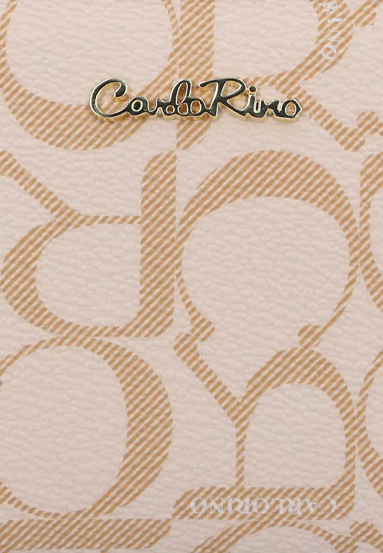 Medium Beige Carlo GEO Wristlet