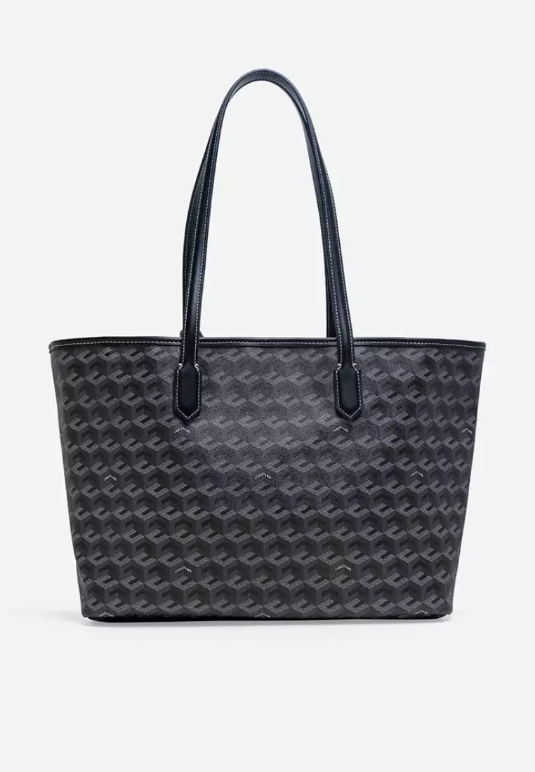 Russo Monogram Tote Bag Black