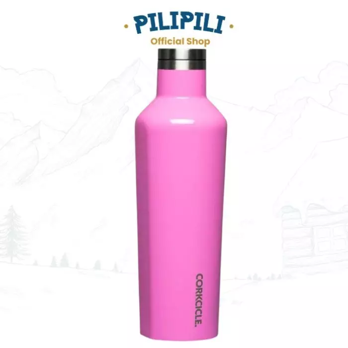 Corkcicle Canteen 16 oz / 475 ml Gloss Miami Pink