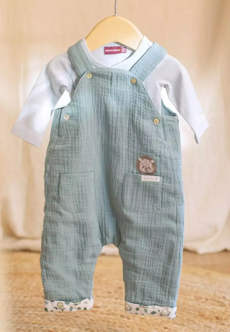Buy Sergent Major Blue White Bodysuit, Overall And Socks Set 2025 ...
