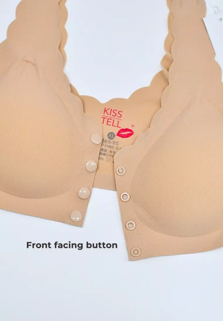 Premium Mikko Seamless Nursing Bra Paded Push Up Bra in Nude