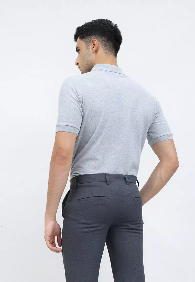 polo shirt baju kaos kerah polo slim houseofcuff abuabu