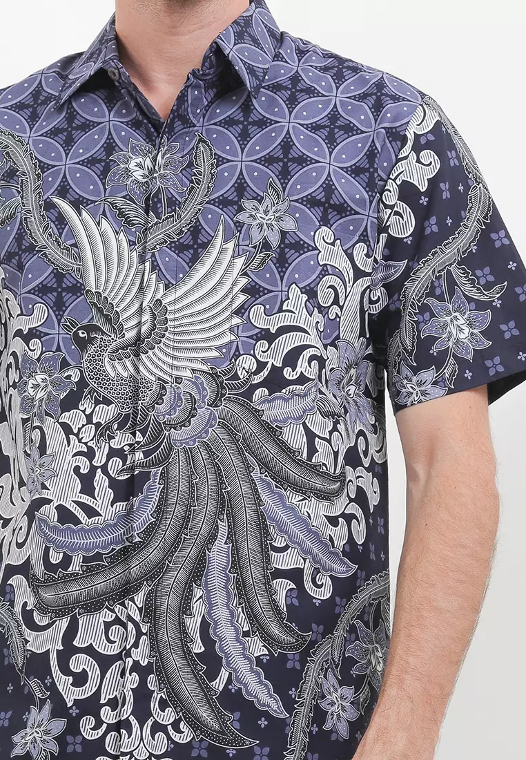 Hem Lengan Pendek Pria Keylo Grey Kemeja Lengan Pendek