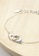 ZITIQUE silver Women's Interlocking Handcuffs Chain Bracelet - Silver 8DD0AAC9A98F76GS_3