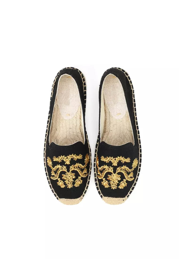Embroidered Canvas Espadrilles HB45433
