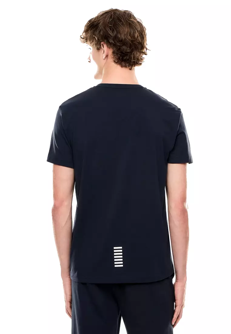 Men's Short Sleeve T-Shirt in Deep Blue 8NPT27 PJVQZ