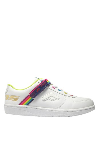 fans rainbow women s casual shoes white rainbow