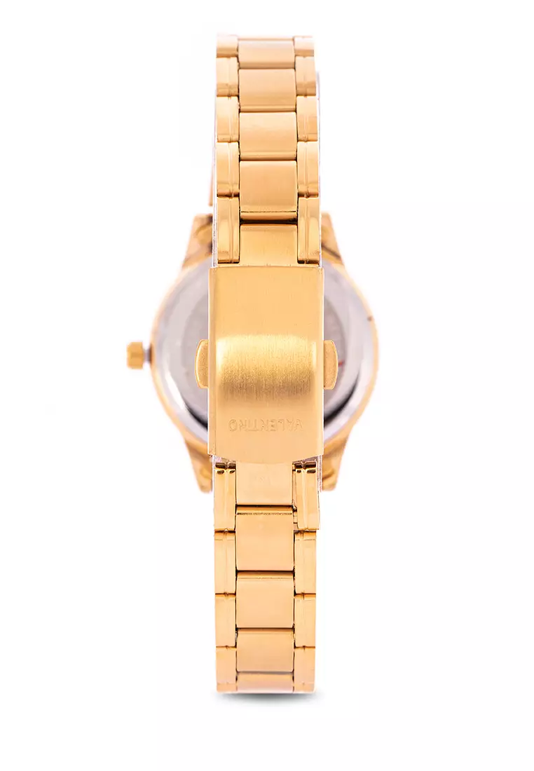 Analog Watch 20122230-Gld - Blk Dial