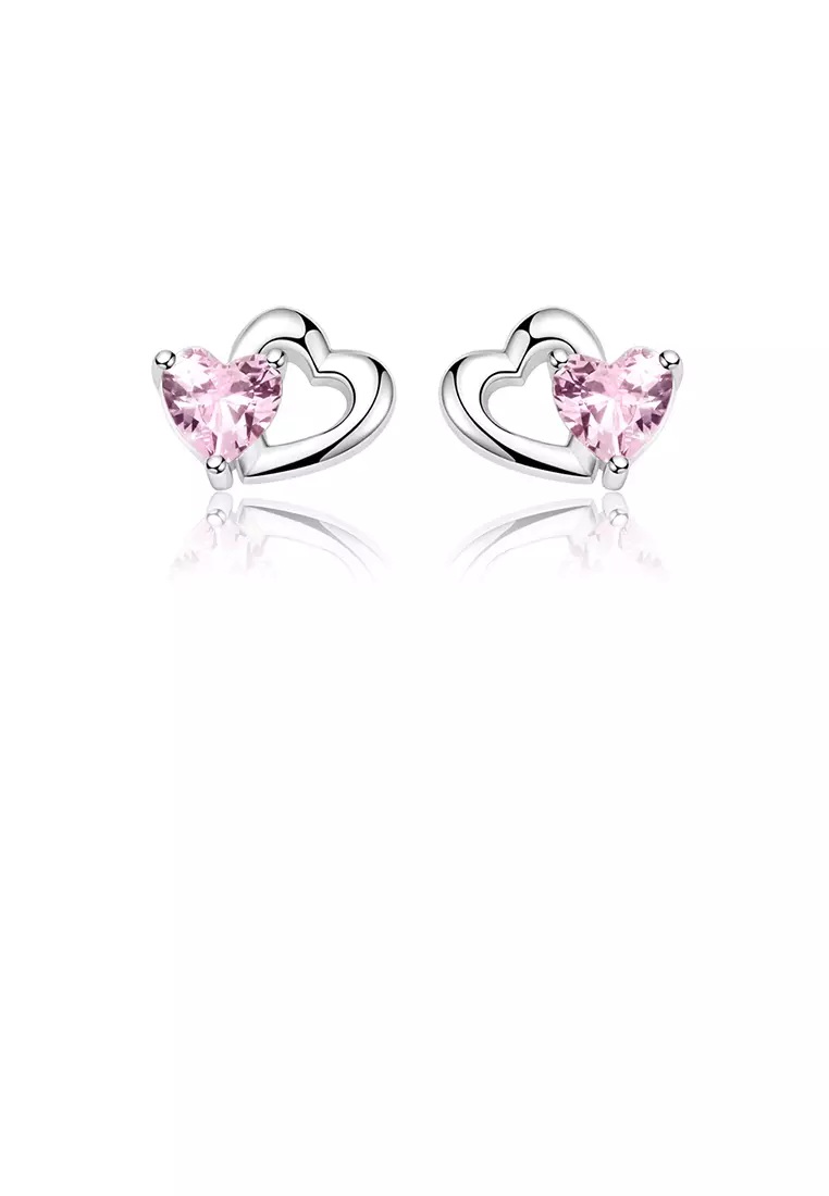 Cute heart outlet earrings