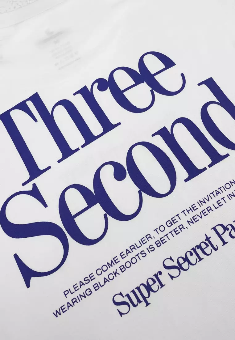 3Second Men's T-Shirt Short Sleeve Regular Fit Cotton Brad OL-C281224