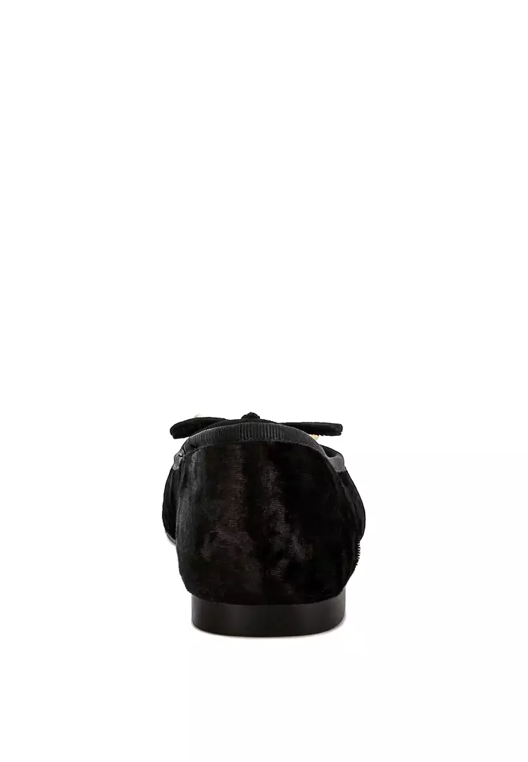 Balerina Busur Beludru Hitam