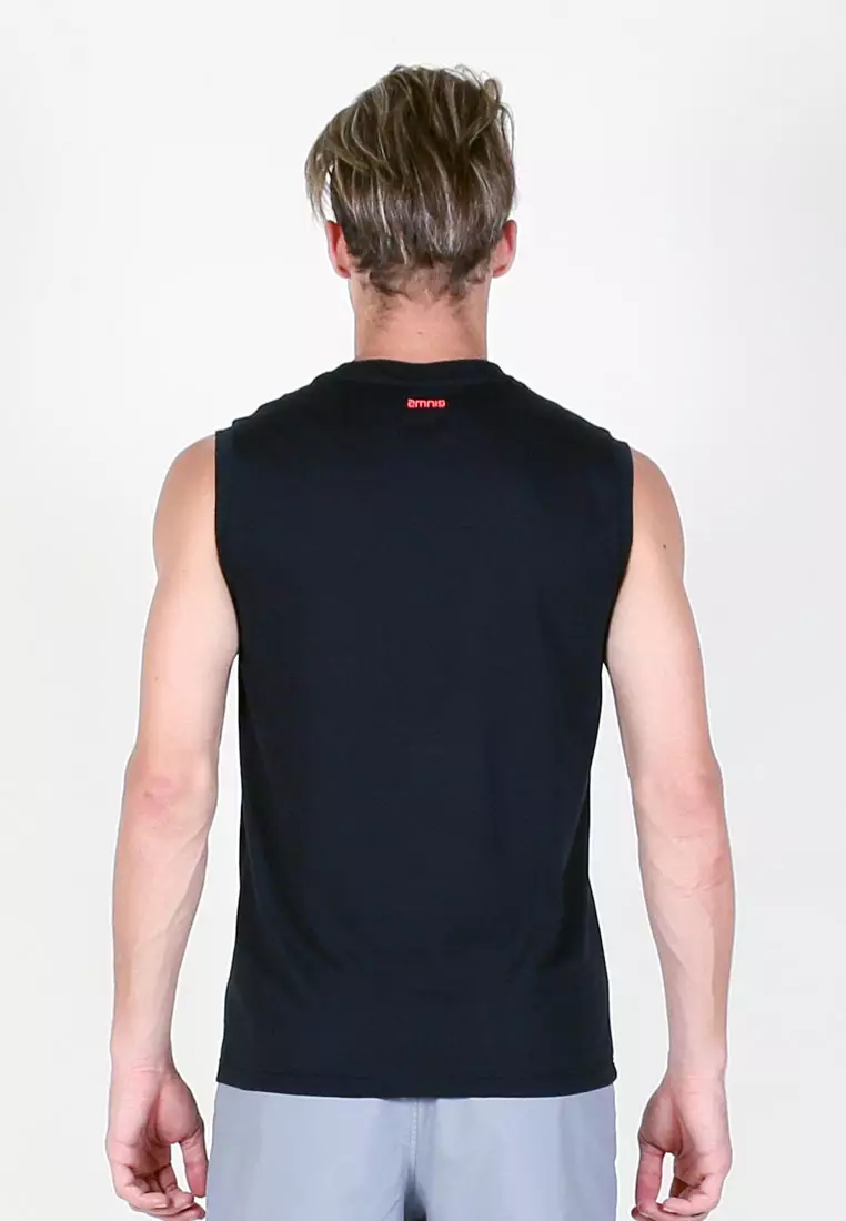 Men Energetic Training Singlet (Black)