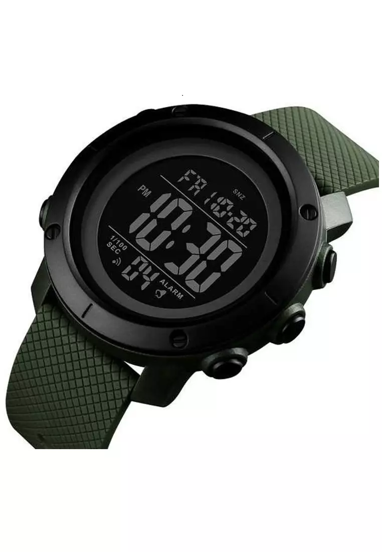 Jam Tangan Casual Digital Pria Stopwatch Waterproof Strap Tali Material Silicon GL08 ORIGINAL