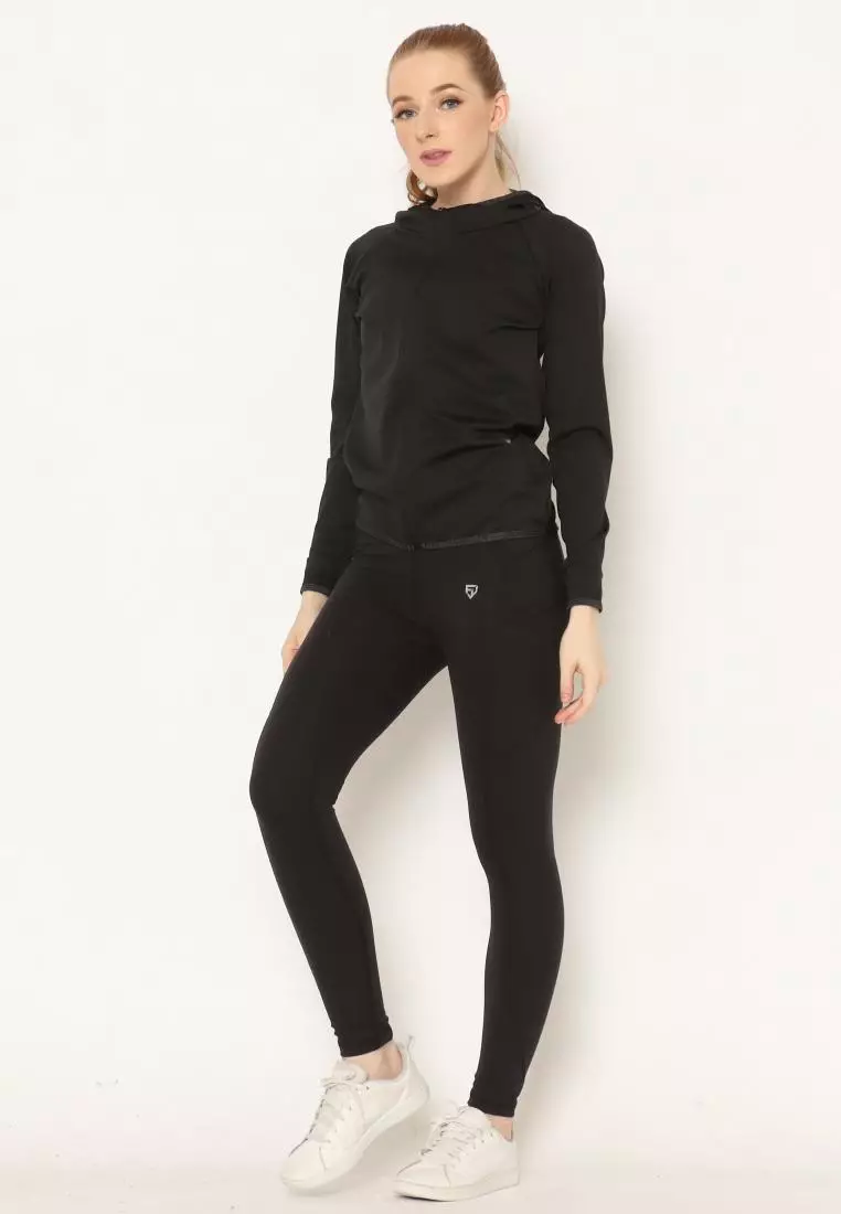 FITWEAR - BELLA B-HOODIE JACKET - BLACK