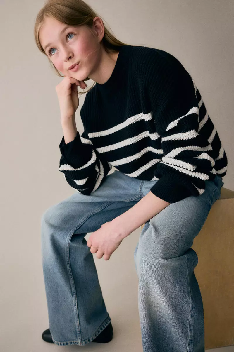 Baggy Fit Bootcut Leg Jeans