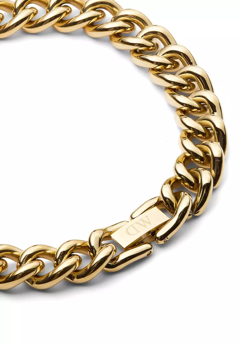 Chunky Chain Bracelet Gold - Unisex Bracelet for women and men stainless steel Bracelet DW Official Authentic Original gelang tangan perempuan lelaki DW