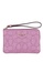 COACH purple Coach Perforated Signature Leather Small Corner Zip Wristlet - Violet Orchid 5D18CACDD4774FGS_1
