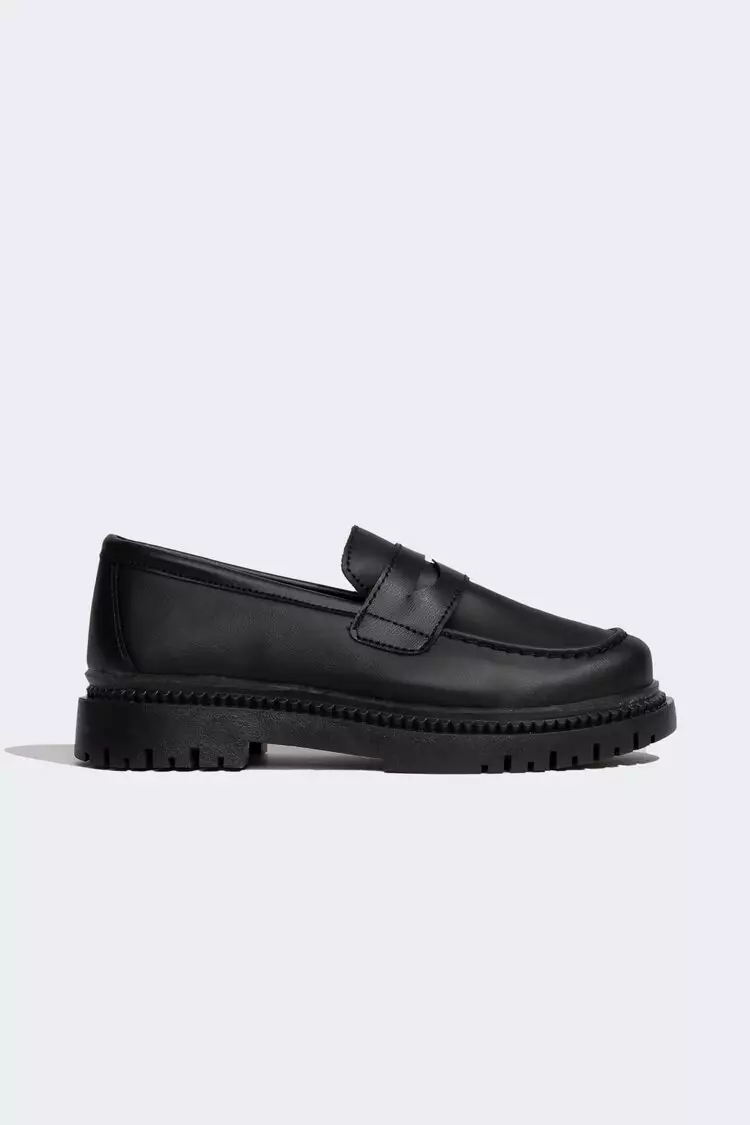 Childrens cheap black loafers