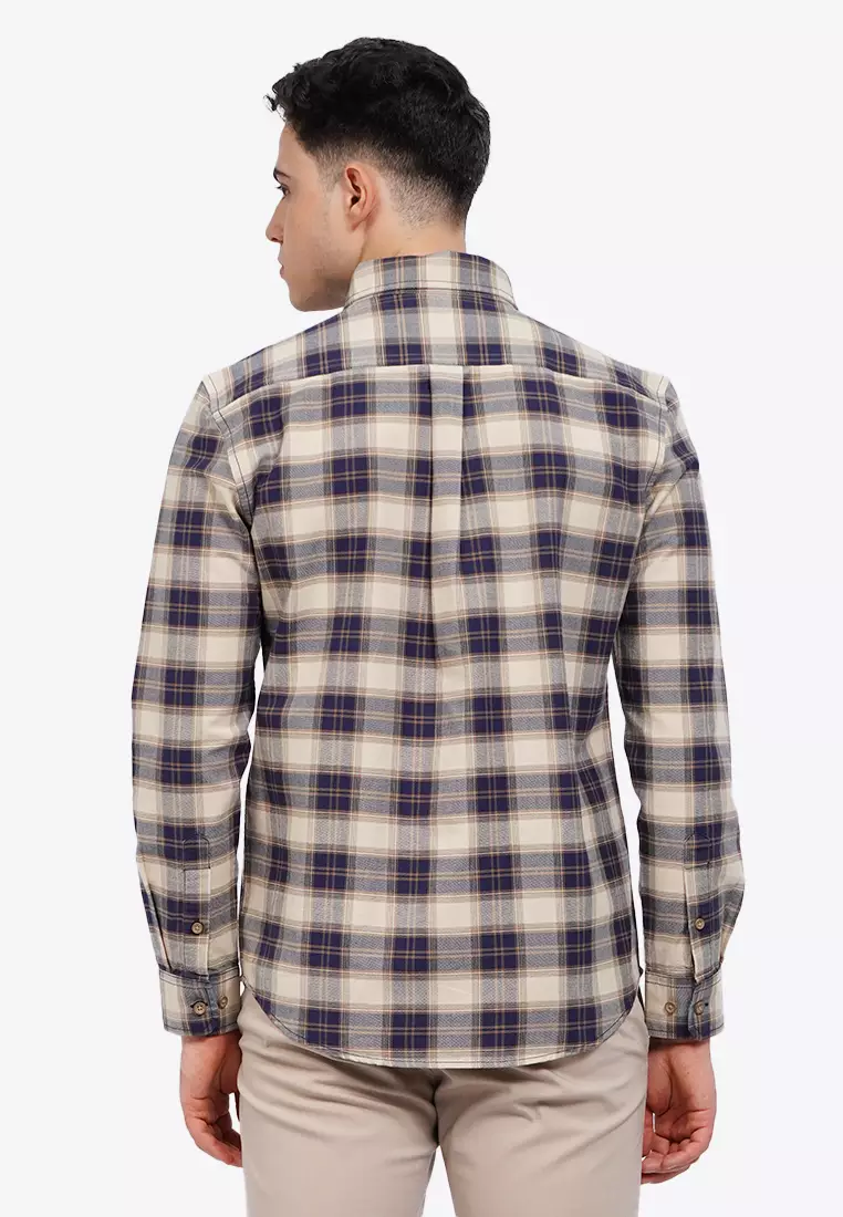 Regular Fit Long Sleeve Checks Shirt