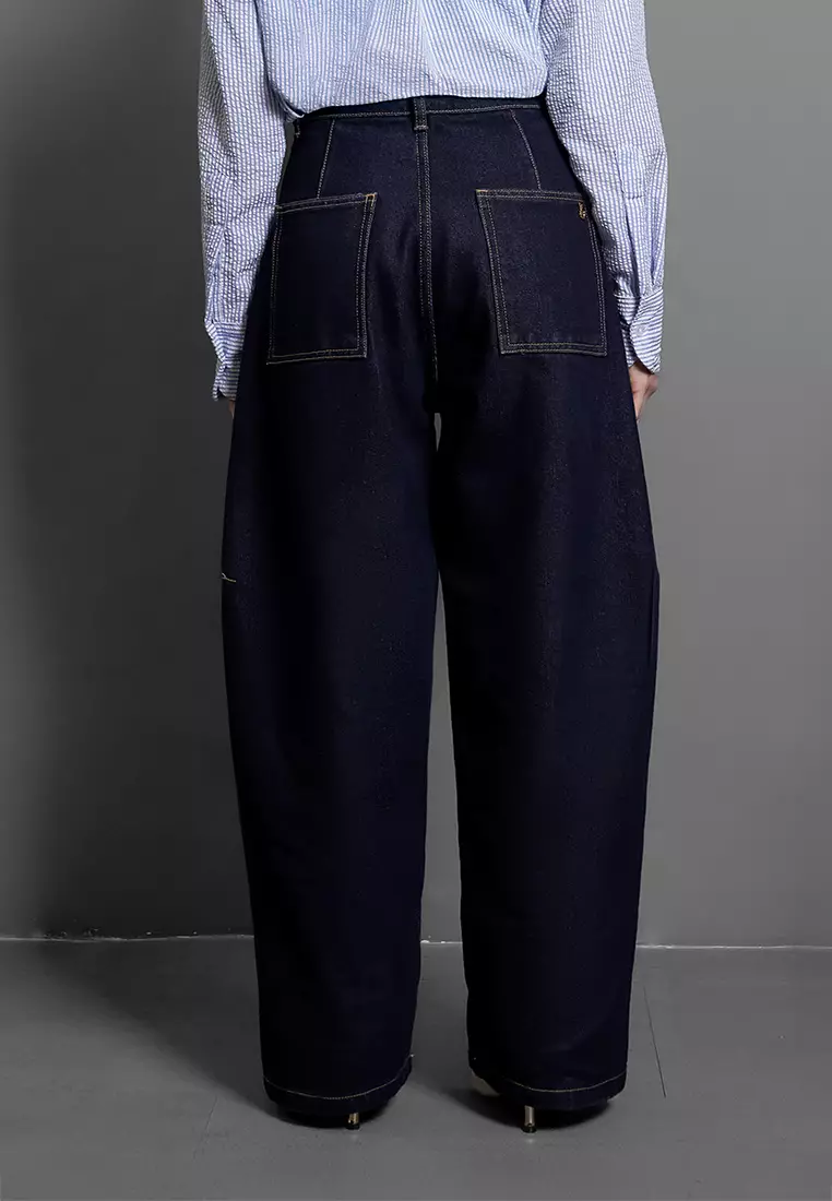 Jenna and Kaia - Ghemmy Pants Dark Blue - Celana Panjang Wanita