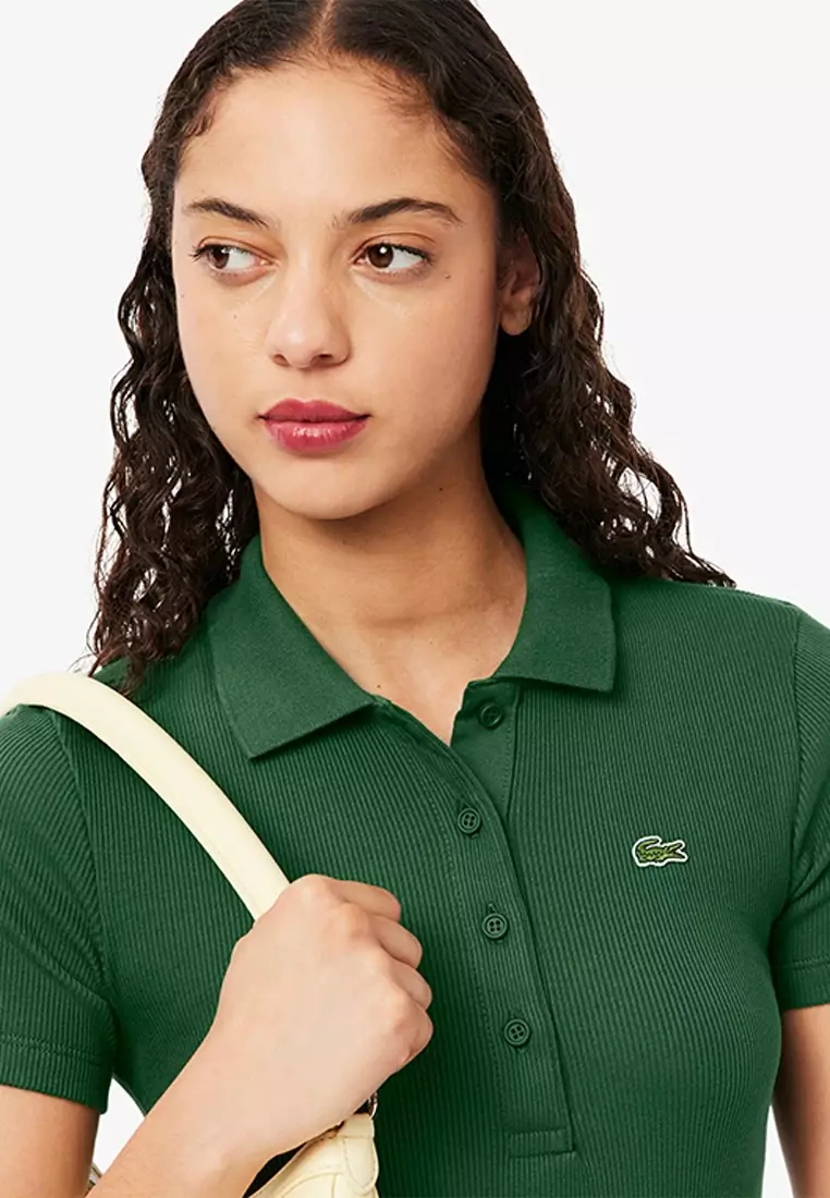 Slim Fit L.12.D Ribbed Cotton Polo Shirt