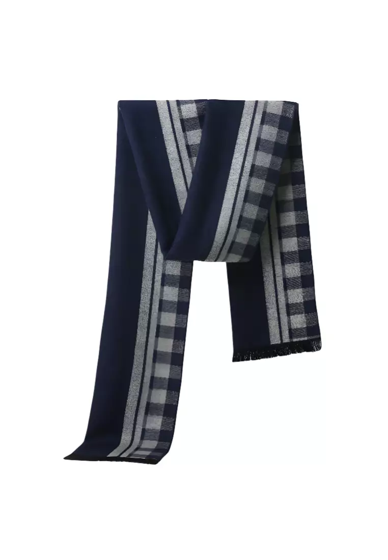 Men's Warm Scarf for Autumn and Winter - Thick Korean Style Long, Versatile Scarf