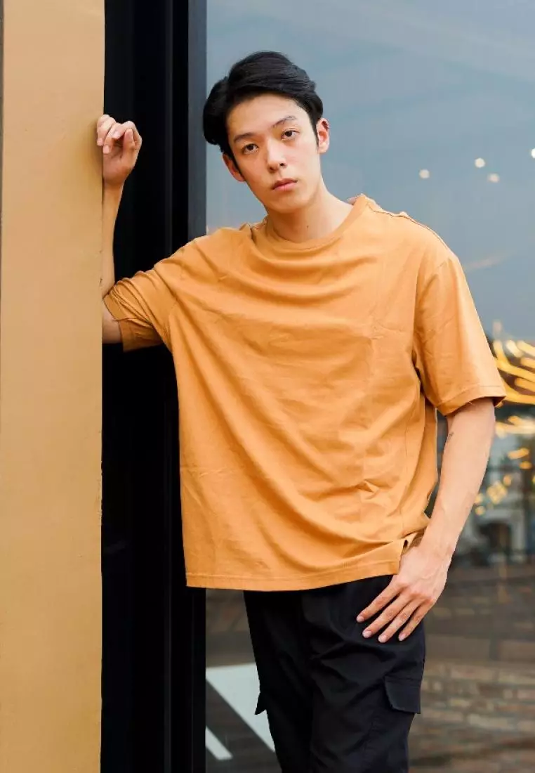 Kale Dexter Dusty Brown / Kaos Oversize Lengan Pendek Pria / Unisex