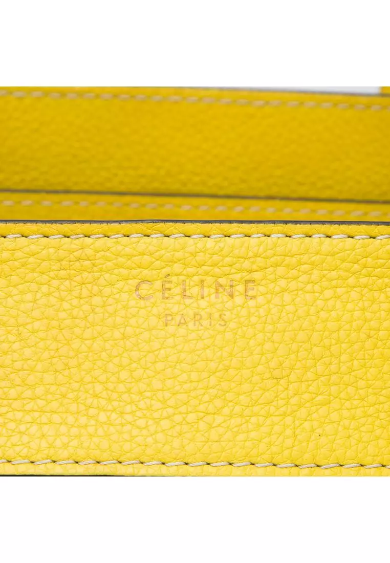 Pre-Loved Celine Mini Grained Calfskin Luggage Tote