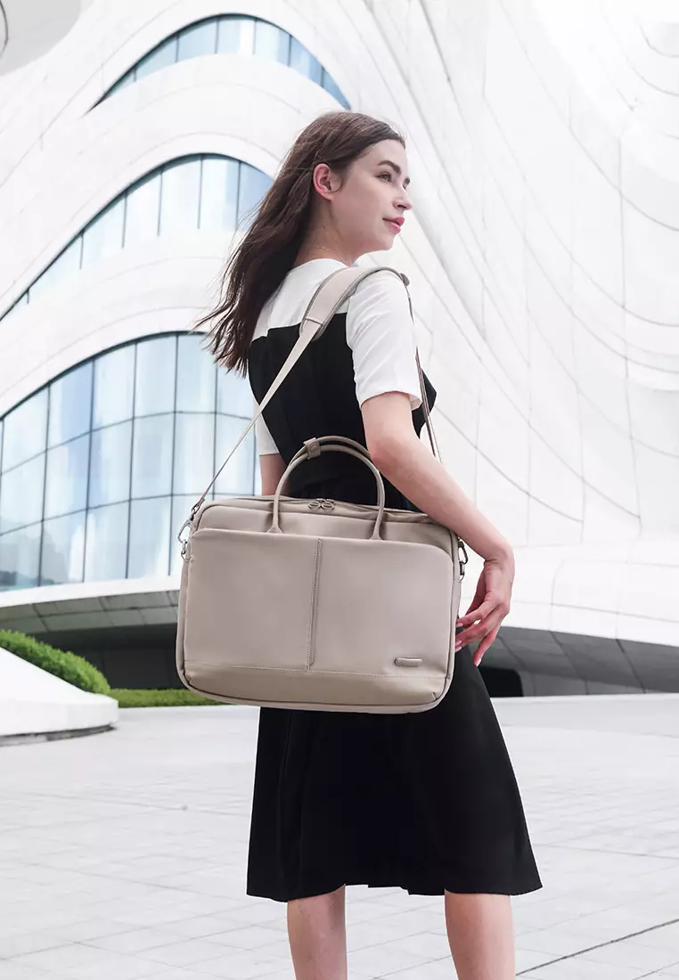 Premium Lightweight Laptop Bag for Women Water Resistant Handbag with Multiple Pockets for Casual, Work, College, School