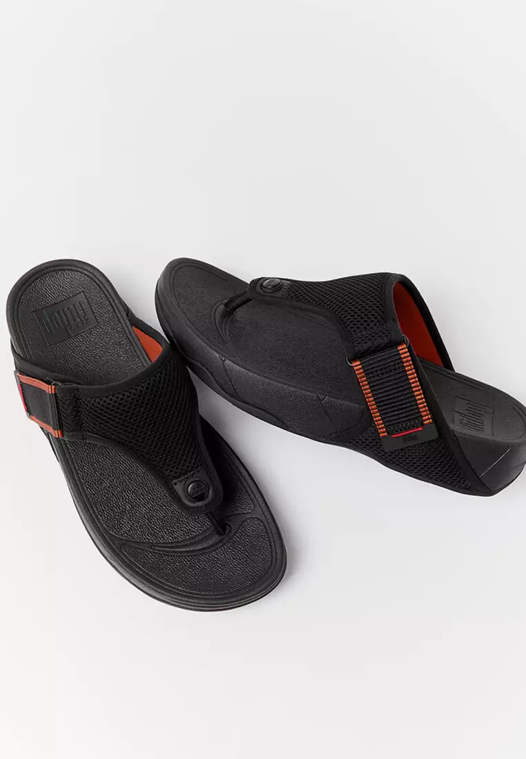 Trakk Mens Adjustable Water-resistant Mesh Toe-post Sandals