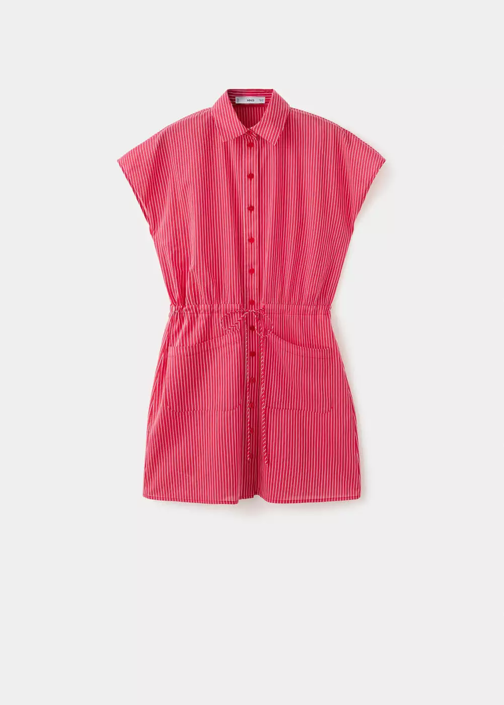 Gaun kemeja bergaris