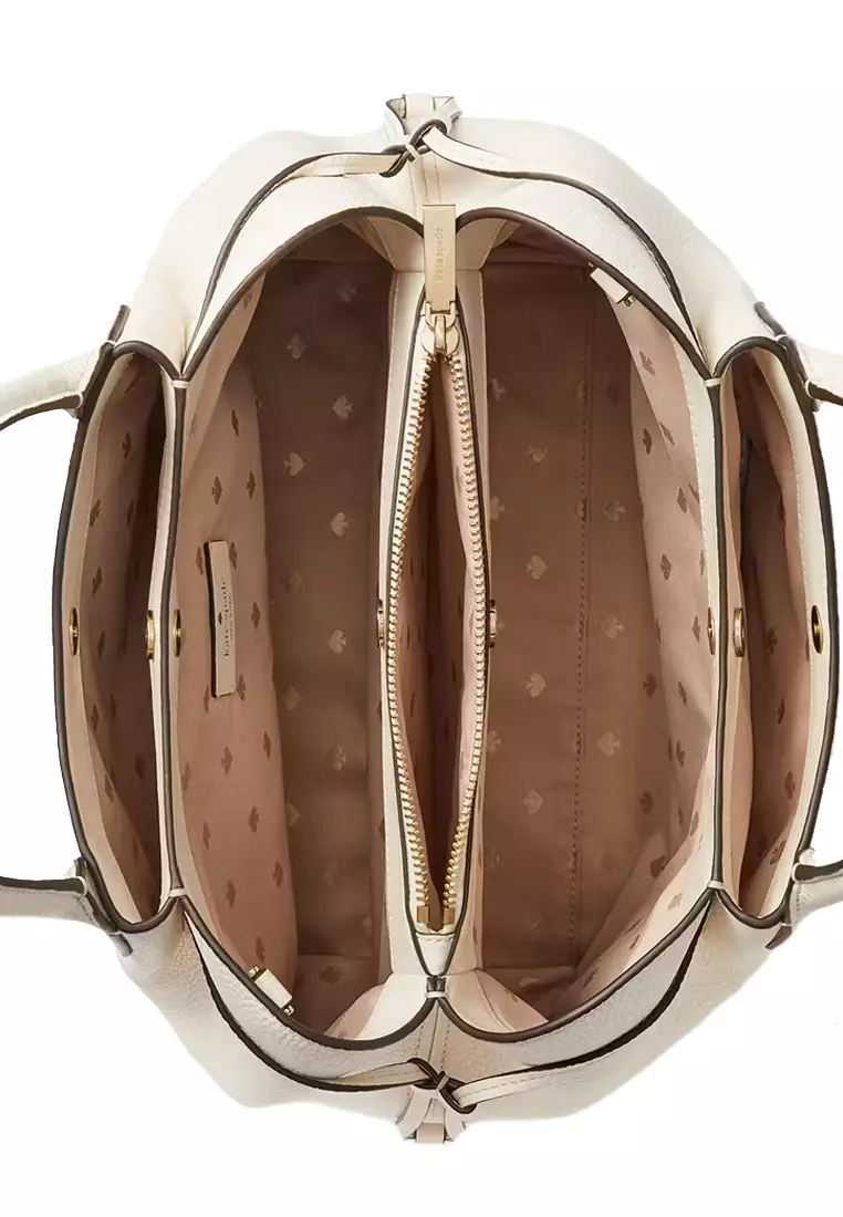 Dumpling Large Satchel Bag - Parchment K8134