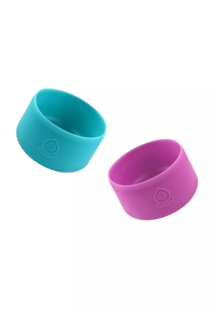 Boot It Up Silicone Protection Boot for 14oz 18oz and 22oz Turquoise Blue & Sorbet Pink