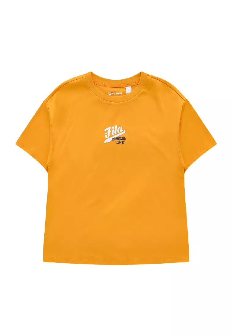 Buy FILA FILA FUSION Women's INLINE Baseball Short Sleeve T-shirt in Orange  2024 Online