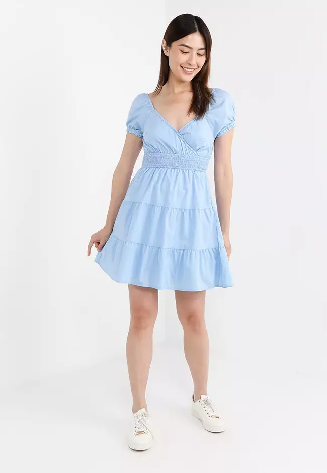 Hollister blue deals floral dress