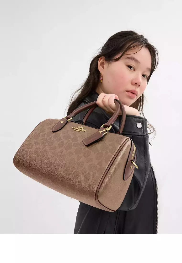Rowan Satchel Bag In Signature Canvas