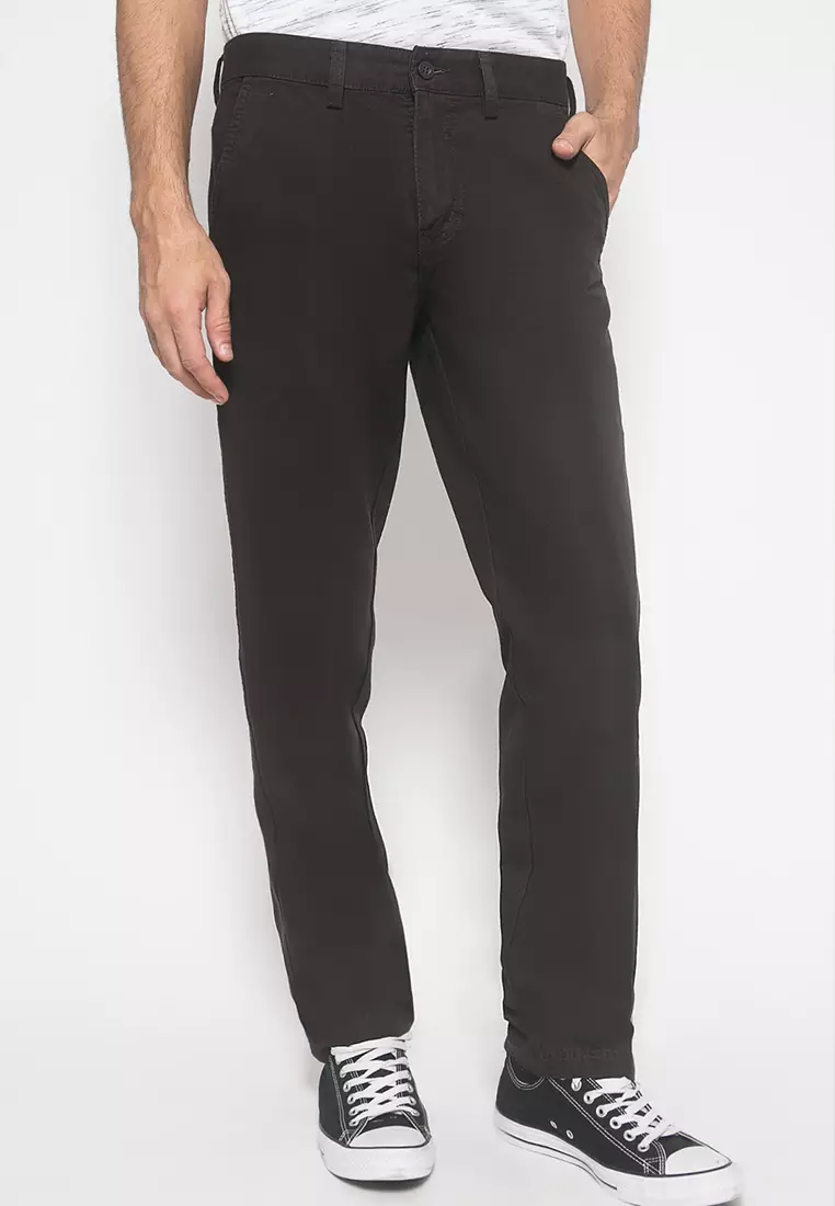 LGS - Celana Panjang Chinos Pria Warna Coklat CCT.500.027.003.C