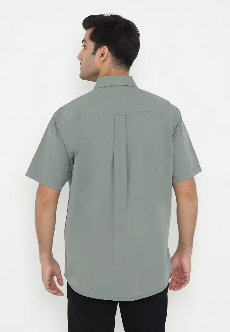 POLICE Kemeja Polos Cotton Regular Fit Pria