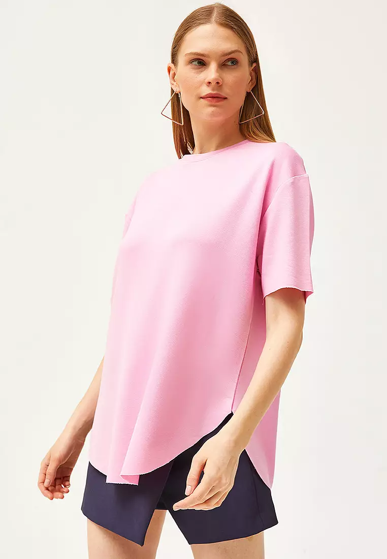 Curved Hem T-Shirt