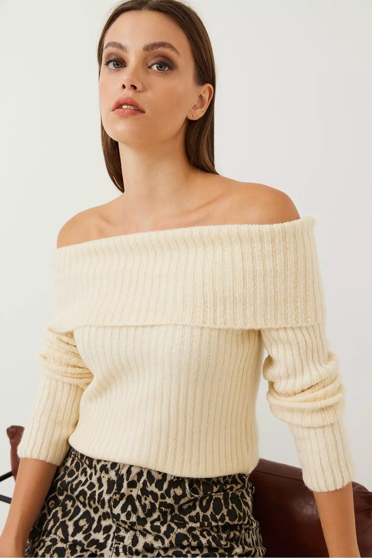 Women's Lace Collar Knitwear Blouse