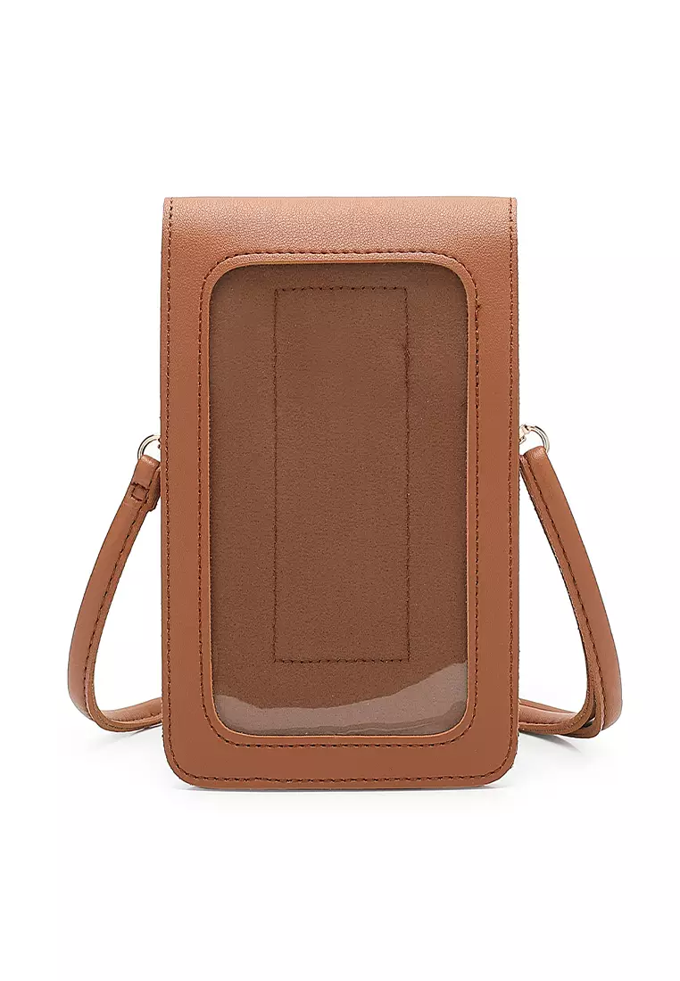 Women's Shoulder Sling Bag / Crossbody Bag - Brown
