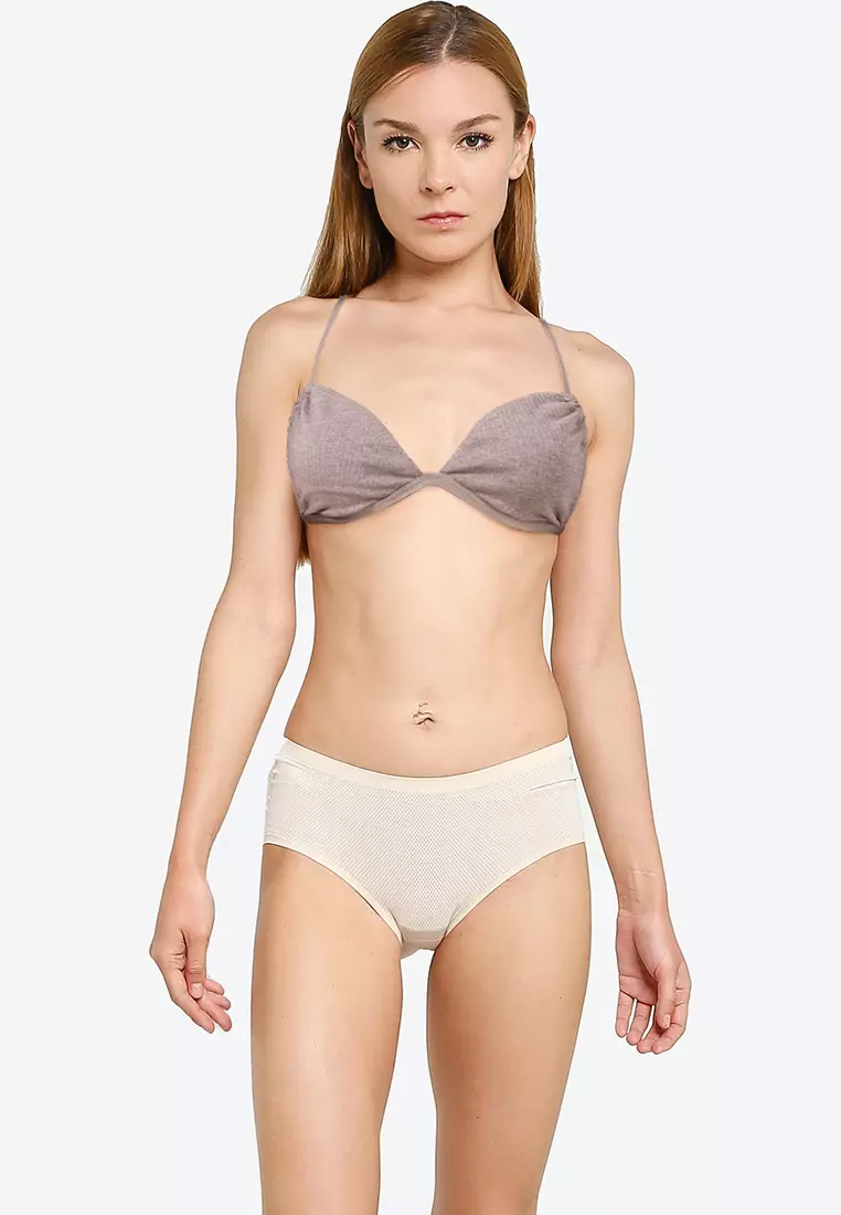 Tiny Cotton Triangle Bralette