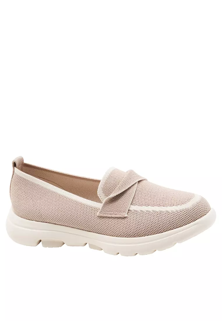 Discount on Twenty Eight Shoes  shoes - SKU: Pleated Strap Flyknit Slip-Ons ALM888-2