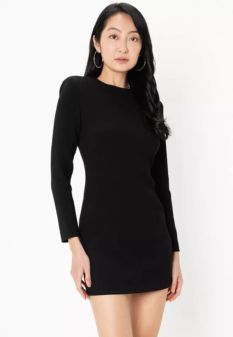 Shoulder Pads Mini Dress