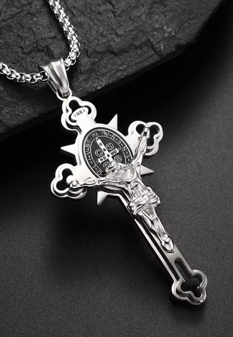 HAPPY FRIDAYS Jesus Cross INRI Necklace JW QF DZ371 2024 Buy