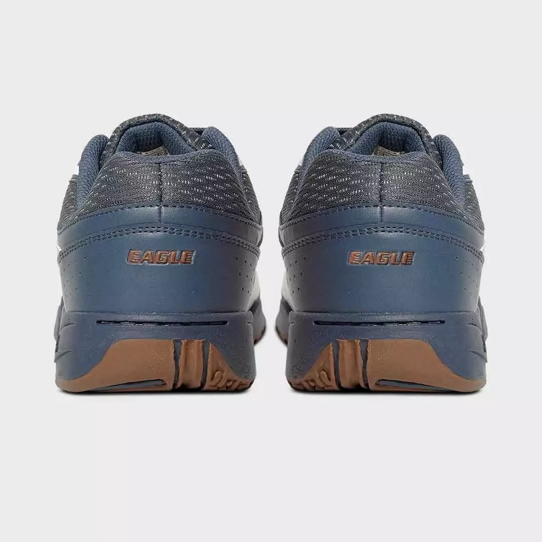 Eagle Sepatu Badminton Vibra - PUTIH/BIRU TUA