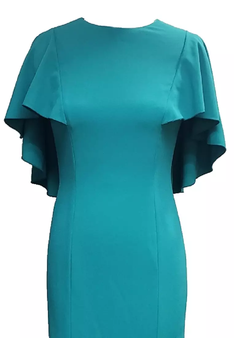 Feminine & Sexy Polyester Crepe Evening Gown