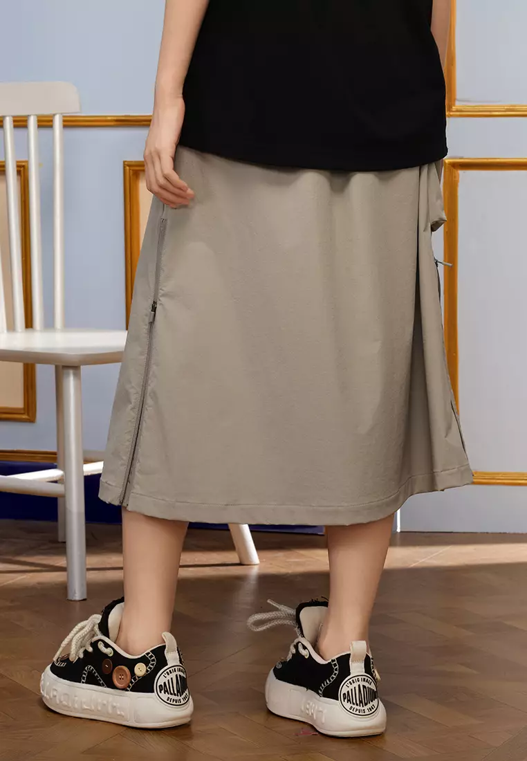 WOMEN'S CARGO MIDI SKIRT